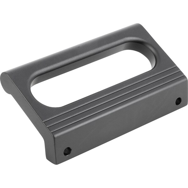 Ledge Handle, Form:B Aluminum, Black Anodized, A=86, D=5, 5